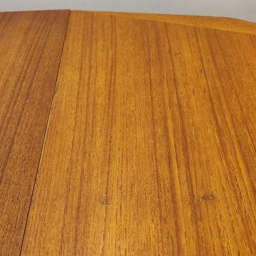 Wood Diamond-Shaped Extendable in Teak, 1970s For Sale - Image 7 of 13