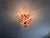 1980s Italian Pink Murano Style Glass Floral Chandelier – Hand-Painted Porcelain & Brass Ceiling Light For Sale - Image 18 of 18