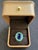 Art Deco Bochic “Orient” Vintage Diamond, Blue Sapphire & Emerald Ring Set In 18K Gold & For Sale - Image 3 of 12