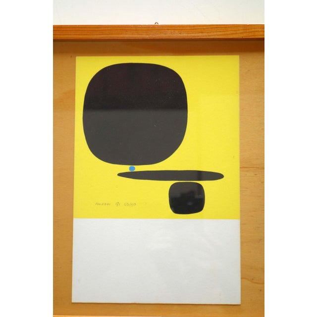 Bruno Munari Untitled 1991 Serigraph on paper Ed. 43/50 Wood Frame frame size: h30x25.5x3 cm paper frame: h24x16 cm This...