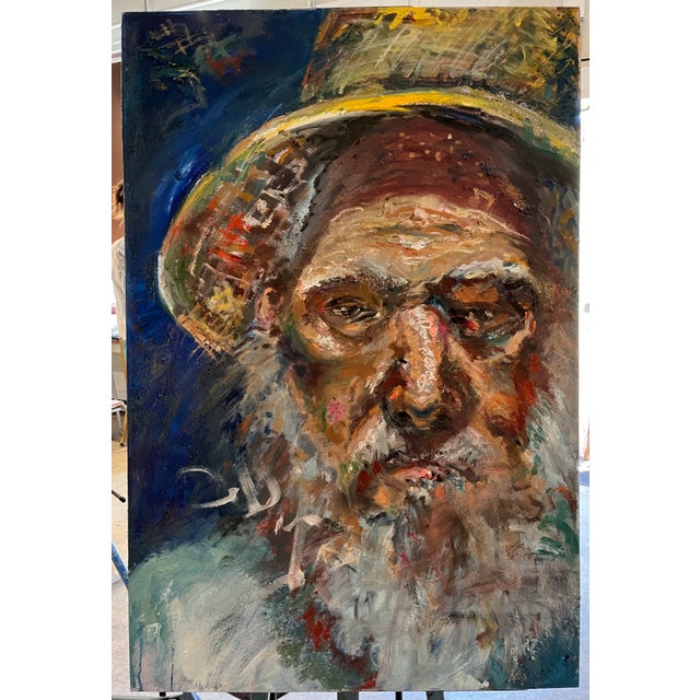 'The Old Man and the Sea', Portrait Oil Paintings, by Van Ness For Sale - Image 4 of 6