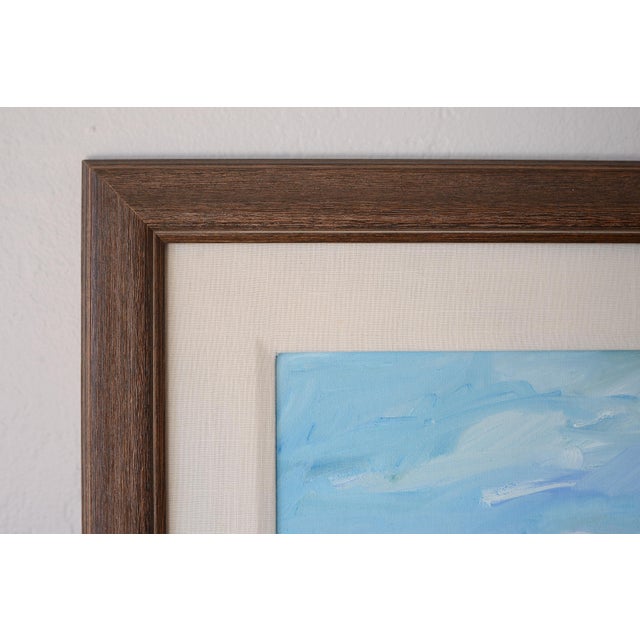 Vintage Pam Glover Plein Air Impressionist Landscape Oil Painting For Sale - Image 4 of 16