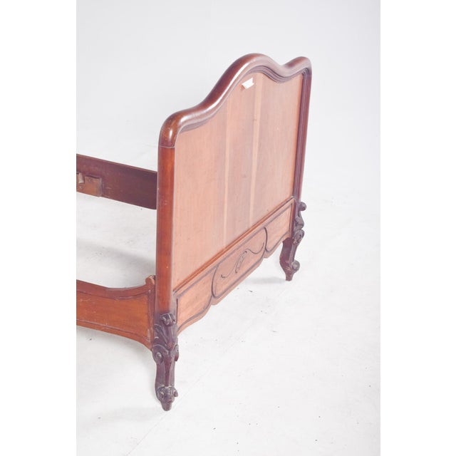 Louis XV Style Mahogany Veneered Bed, 1890 For Sale - Image 6 of 9