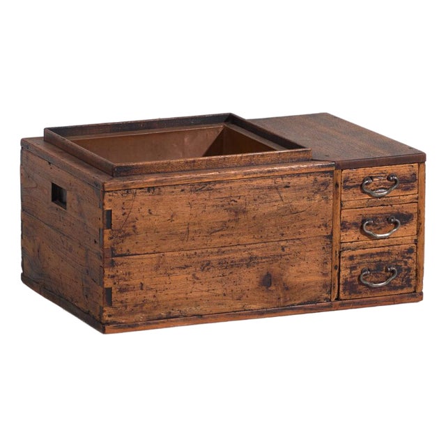 Antique Japanese Paulownia Hibachi, Meiji / Showa Period, 1890-1945, #93 For Sale