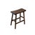 This handcrafted wooden counter stool exudes a rustic yet refined aesthetic, carved from solid wood with a deep, walnut-...