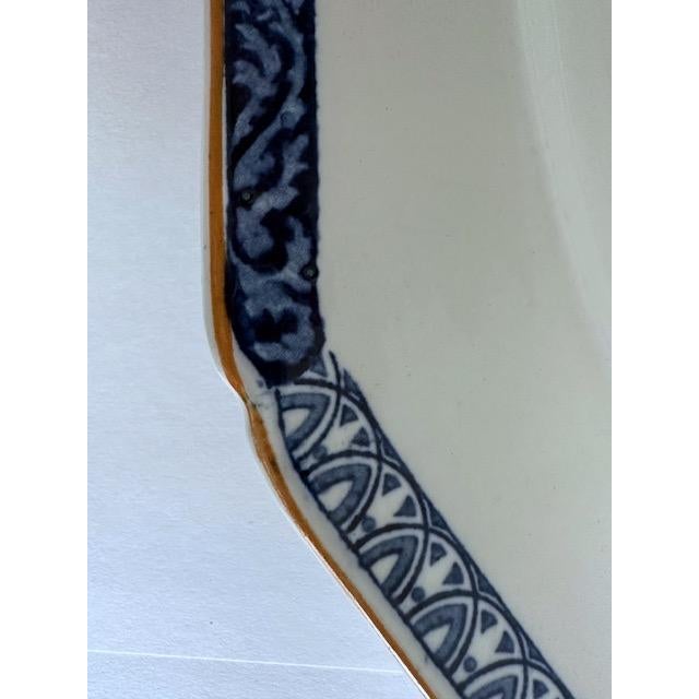 Antique Medium Woods Ware Ironstone Platter For Sale In Portland, ME - Image 6 of 9