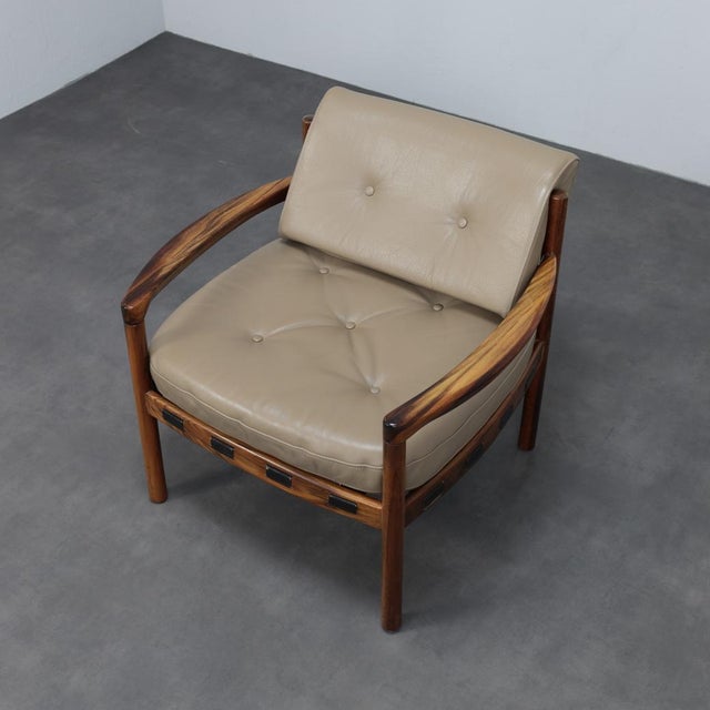 Mid-Century Modern Leather Lounge Chair by Sven Ellekaer for Coja, Netherlands, 1960s For Sale - Image 6 of 11