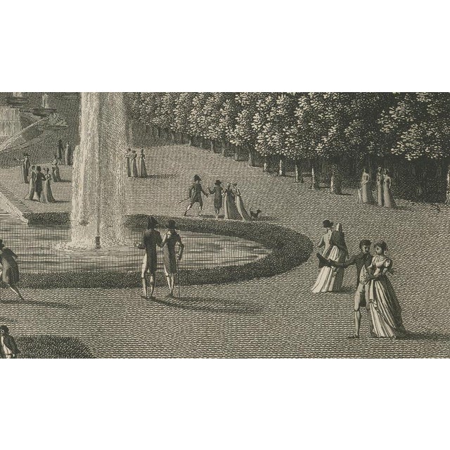 Black Louis-Pierre Baltard, View of the Cascades at Saint-Cloud, 1803, Engraving For Sale - Image 8 of 9