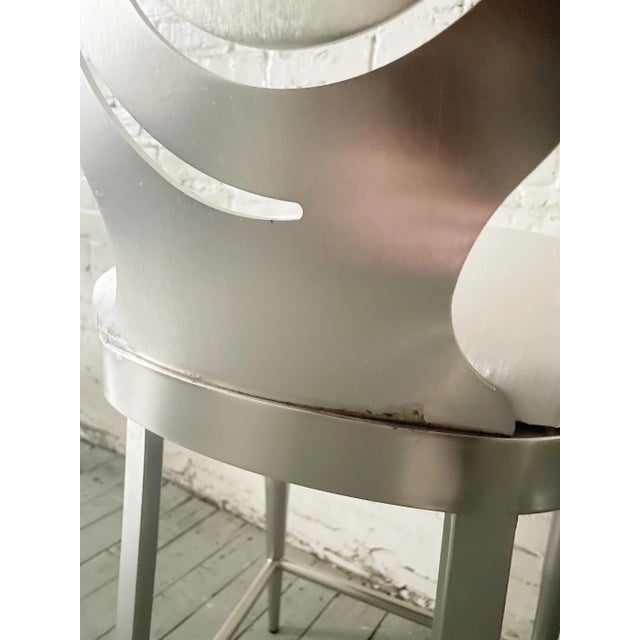 Late 20th Century Late 20th Century Spiral Counter Stools- Set of 3 For Sale - Image 5 of 7