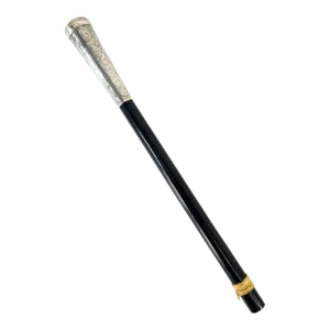 Early 20th Century American Sterling Silver and Wood Parasol Handle
