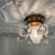 Contemporary Small Lead Cystal Flower Flush Fixture For Sale - Image 3 of 9