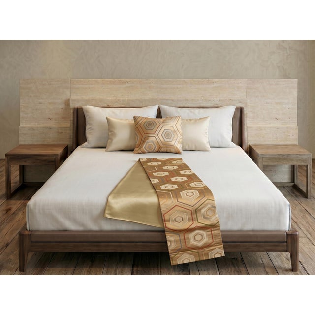 The pattern is kikkō — the tortoiseshell lattice — six sides inside six sides, borrowed from the animal the Japanese...