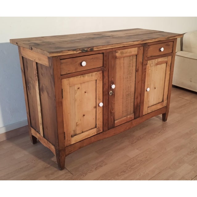 Vintage Italian Pine Sideboard, 1930s For Sale - Image 10 of 18