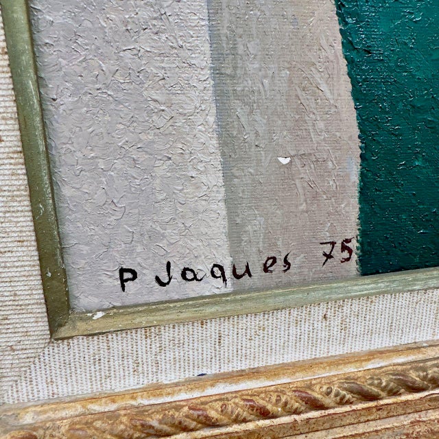 Pierre Jaques Original Art on Canvas 1975 For Sale - Image 16 of 17