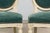 Teal Antique French Louis XVI Style Painted Dining Chairs in Teal Mohair - Set of 8 For Sale - Image 8 of 18