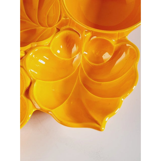 Mid Century Usa Pottery Chip & Dip Platter For Sale - Image 11 of 11