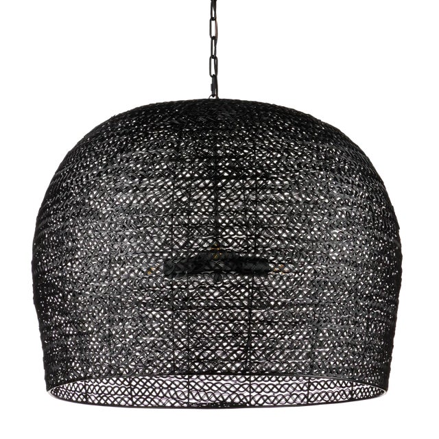 Currey & Company Currey & Company Piero Black Large Pendant For Sale - Image 4 of 7