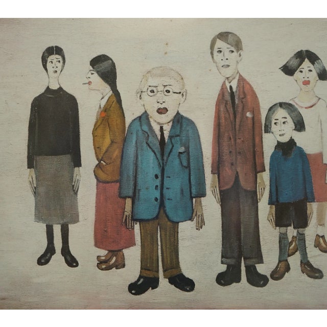 L.S. Lowry, His Family, 1972, Lithograph Print For Sale - Image 10 of 16