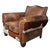 Brown Rustic Old Hickory Hide and Leather Club Chair and Ottoman For Sale - Image 8 of 16