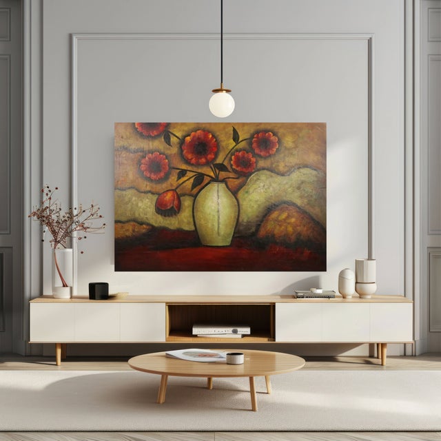 Title: Red Poppies Artist: Grace Feyock - UNSIGNED Brand: Uttermost Product Number: 32076 - DISCONTINUED Medium: Hand-...