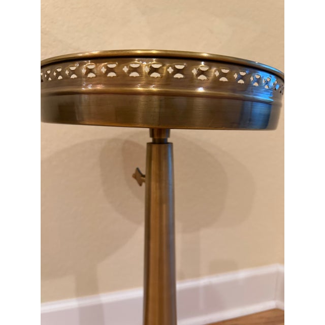 Mid 20th Century Modern Style Telescopic Brass End Table For Sale - Image 5 of 10