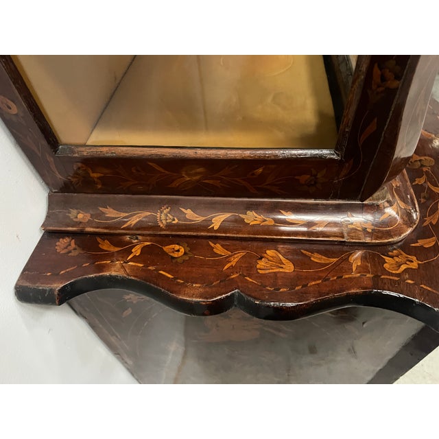 Dutch Inlaid Wood 2-Body Display Cabinet, 19th Century For Sale - Image 10 of 18