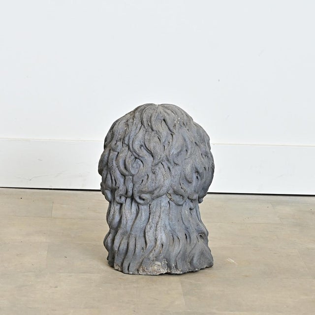 Stone English 20th Century Stone Bust of Alexander the Great For Sale - Image 7 of 8