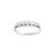 Metal Ladies Antique Art Deco Platinum 0.66ct Old European Cut Diamond Band Ring, Size 5.25 For Sale - Image 7 of 8