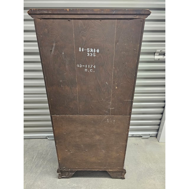 Vintage 1974 Ethan Allen Solid Walnut Lingerie Chest For Sale In Seattle - Image 6 of 9