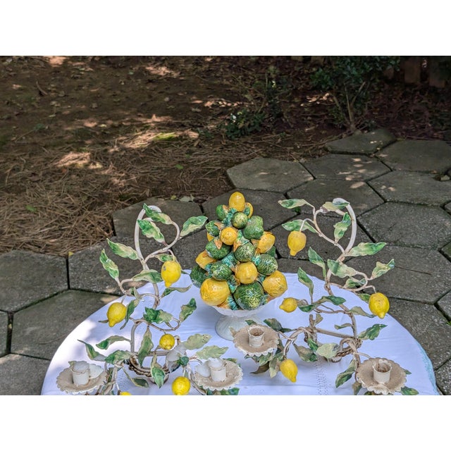 Vintage Majolica Topiary For Sale - Image 4 of 6