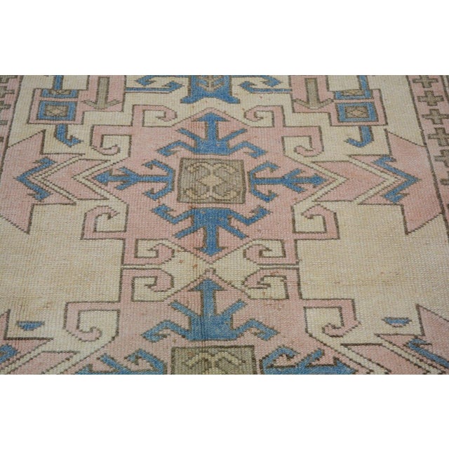 Turkish Vintage Turkish Anatolian Hand Knotted Wool Rug, 4'5''x5' For Sale - Image 3 of 5