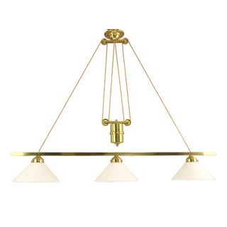 English Billiard Ceiling Light, 1930s For Sale