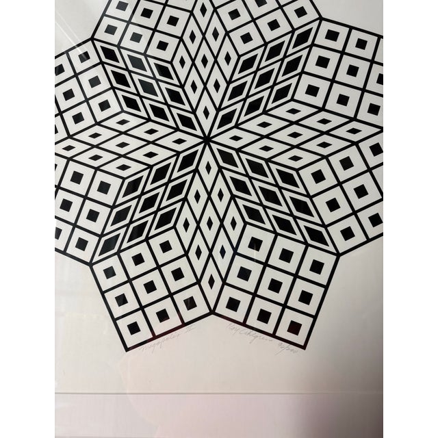 Abstract 1980s Geometric Limited Edition Print For Sale - Image 3 of 5