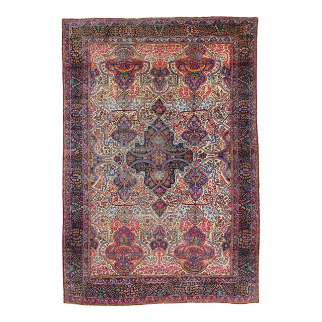 Antique Persian Yazd Rug, 11'11 X 17'04 For Sale
