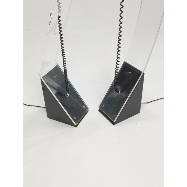 Postmodern Lamps in Metal and Plastic, 1980s, Set of 2 For Sale - Image 3 of 7