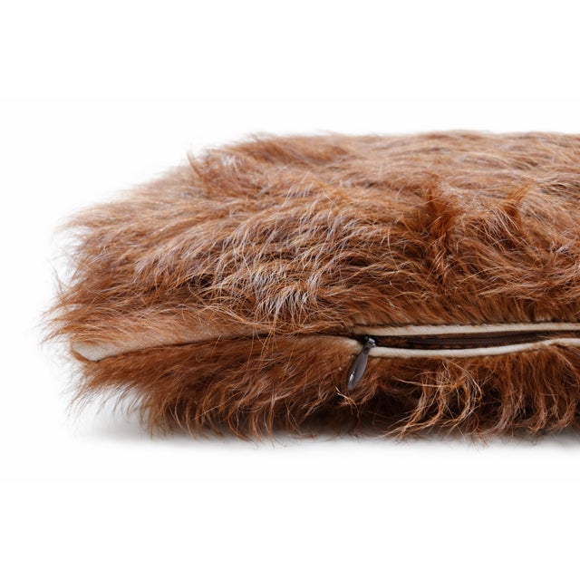 Vintage Natural Sheepskin Cushions, 1990s, Set of 2 For Sale - Image 4 of 6