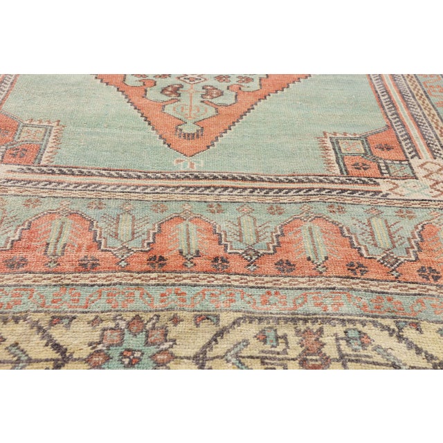 Mid 20th Century Vintage Turkish Oushak Rug, 04'07 X 08'06 For Sale - Image 5 of 10