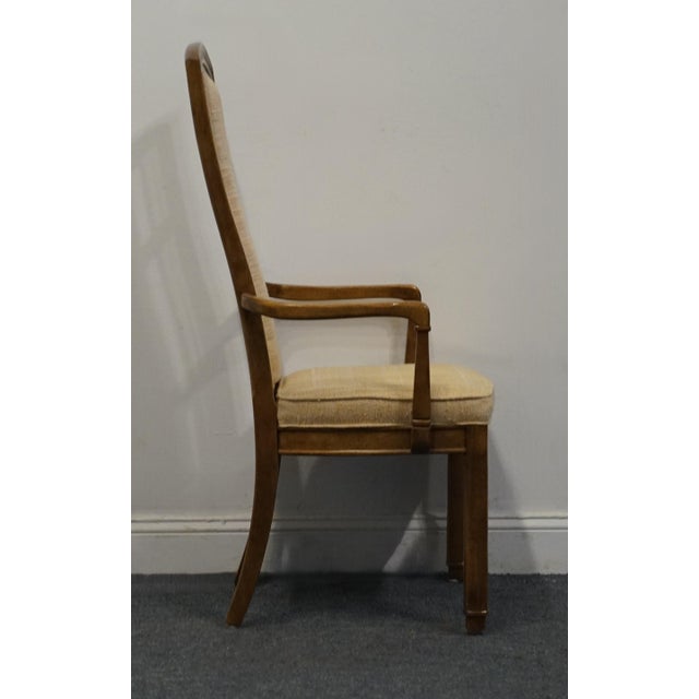 Brown Unique Furniture Contemporary Modern Asian Inspired Dining Arm Chair For Sale - Image 8 of 10