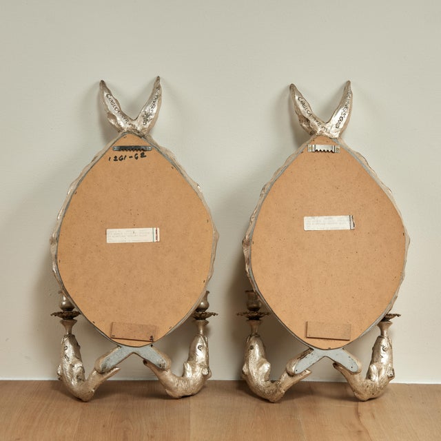 Vintage Pair of Wall Sconces With Fish and Seashells For Sale - Image 12 of 12