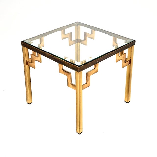 Vintage French Brass Side Table, 1960s For Sale - Image 4 of 7