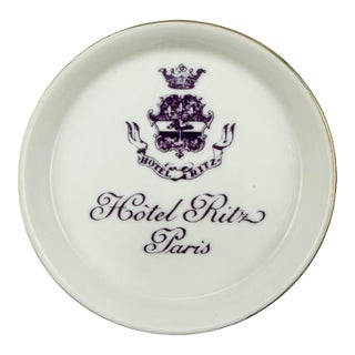 Vintage Ritz Paris Hotel Porcelain Ashtray Catchall Dish For Sale