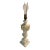 Antique Italian Hand Carved Alabaster Table Lamp For Sale