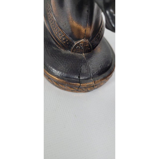 Vintage Horse Head Bookends, Bronze Finish Metal Pair, Equestrian ...