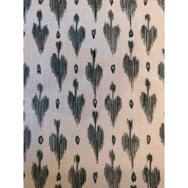 Peter Fasano Darta Linen Fabric 9 Yards Dar9 - Cyan For Sale - Image 4 of 9