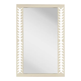 Fleur Home Audubon Spruce Rectangle Mirror in Delaware Putty, 30x40 For Sale