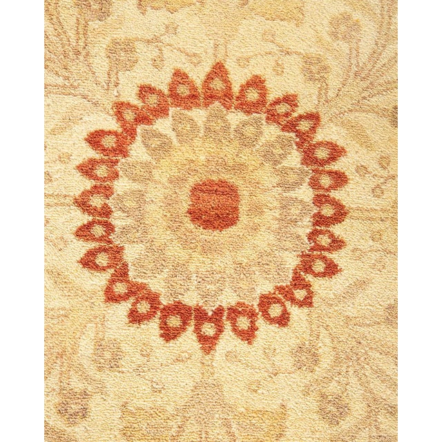 Traditional Mogul Collection Hand-Knotted Area Rug - Orange 8' 4" x 9' 10" For Sale - Image 3 of 9