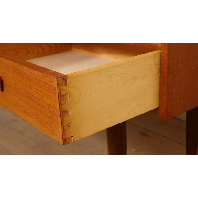 Brown Vintage Danish Highboard in Teak For Sale - Image 8 of 14