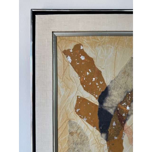 Vintage Mixed Media Expressionist Abstract Collage Painting — Attr. To Bradley Walker Tomlin (1899–1953) For Sale - Image 4 of 12