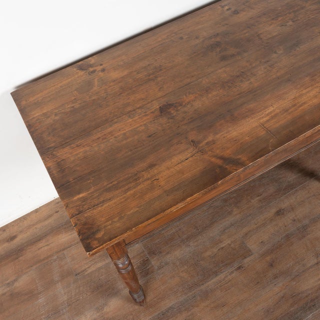 19th Century Long Pine Refectory Table From Portugal For Sale - Image 4 of 14