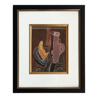 Braque 1946 La Tranche De Potiron 24 Framed For Sale